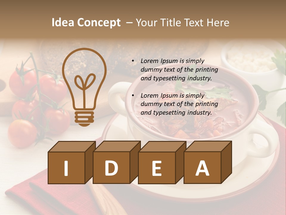 Parsley Food Spice PowerPoint Template