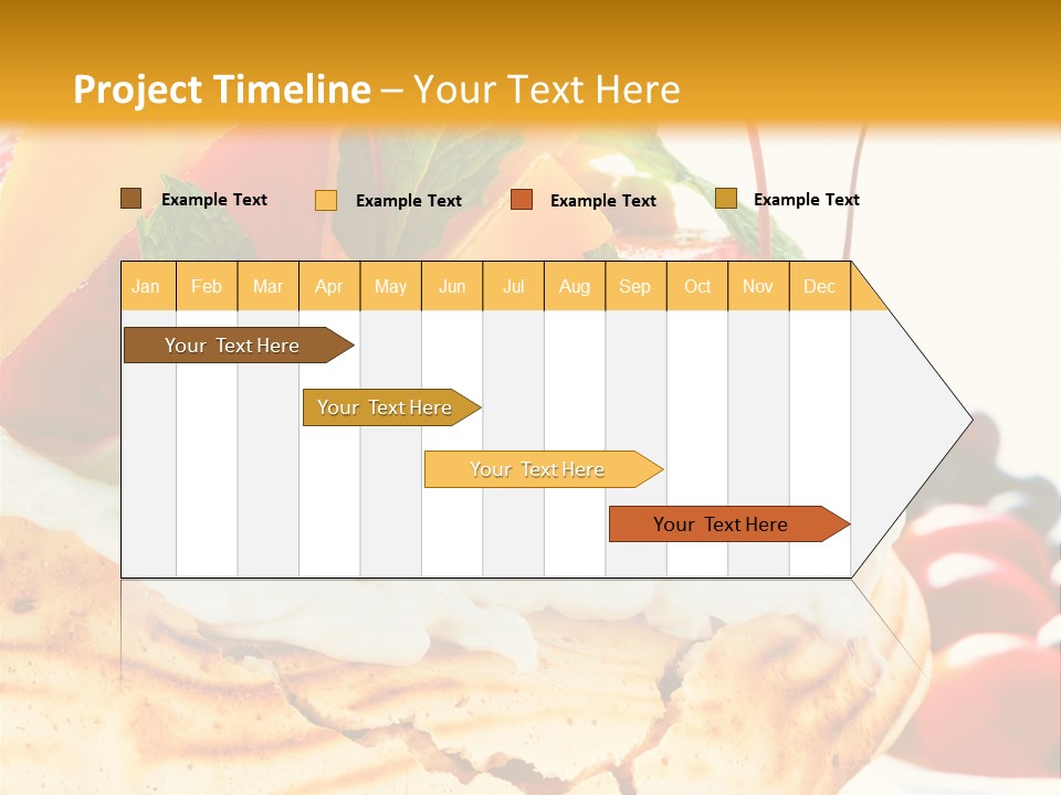 Food Meringe Cake PowerPoint Template