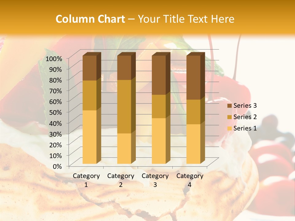 Food Meringe Cake PowerPoint Template