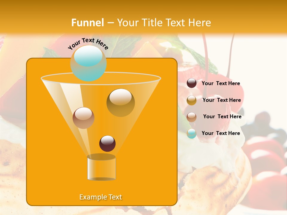 Food Meringe Cake PowerPoint Template