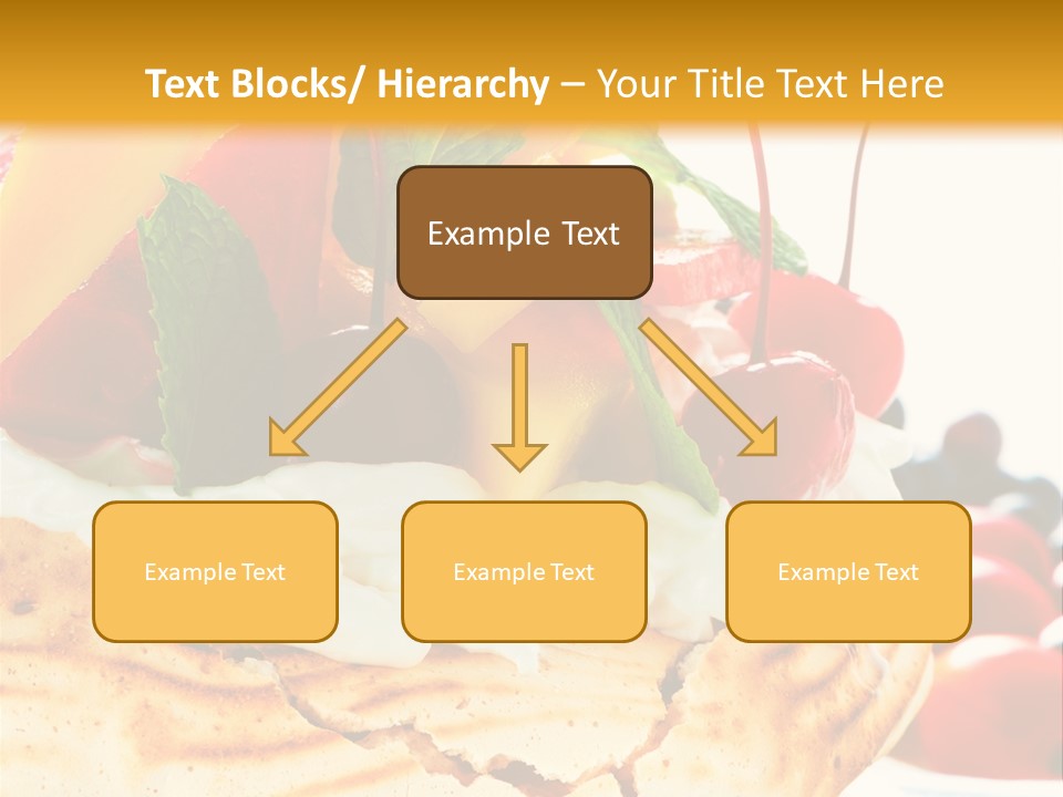 Food Meringe Cake PowerPoint Template