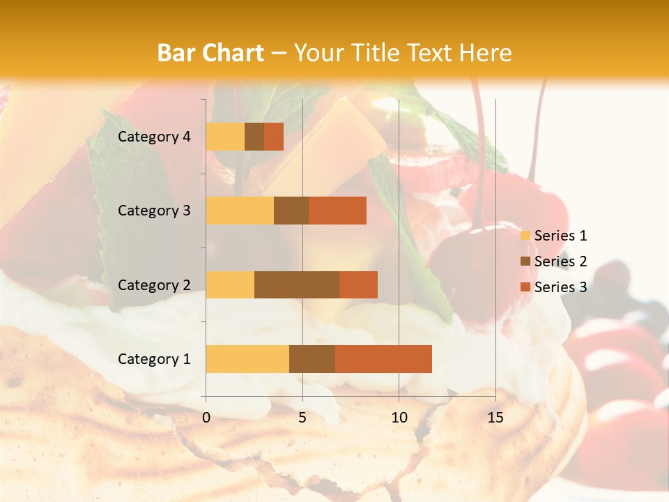 Food Meringe Cake PowerPoint Template