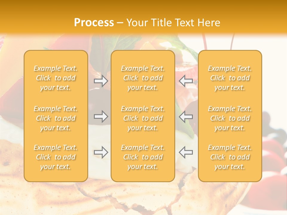Food Meringe Cake PowerPoint Template