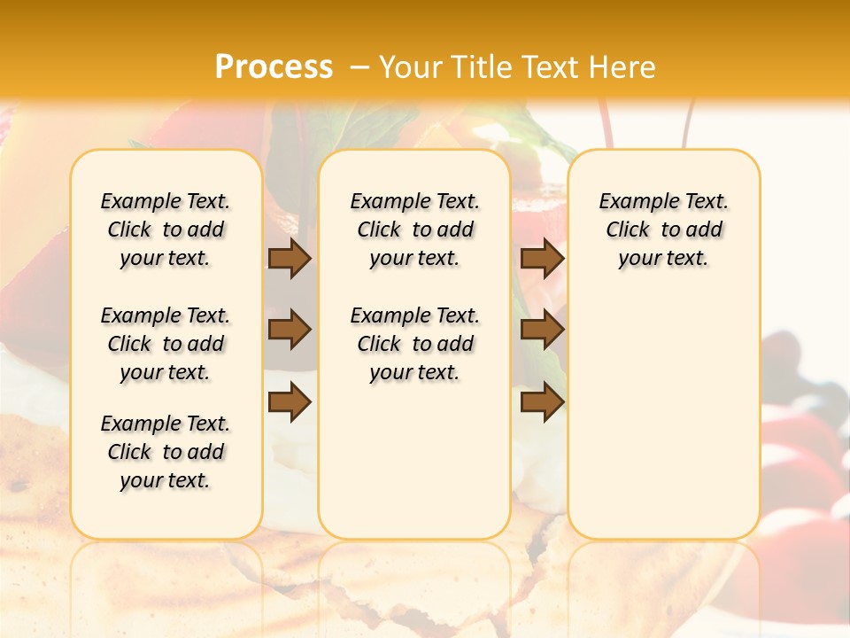 Food Meringe Cake PowerPoint Template