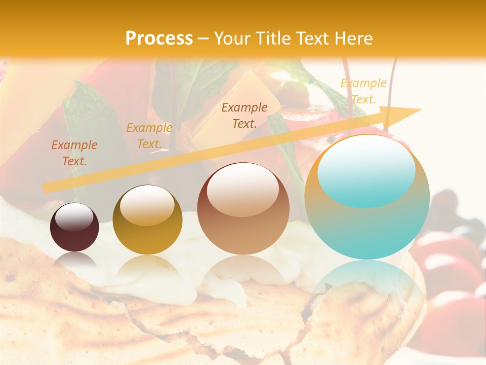 Food Meringe Cake PowerPoint Template