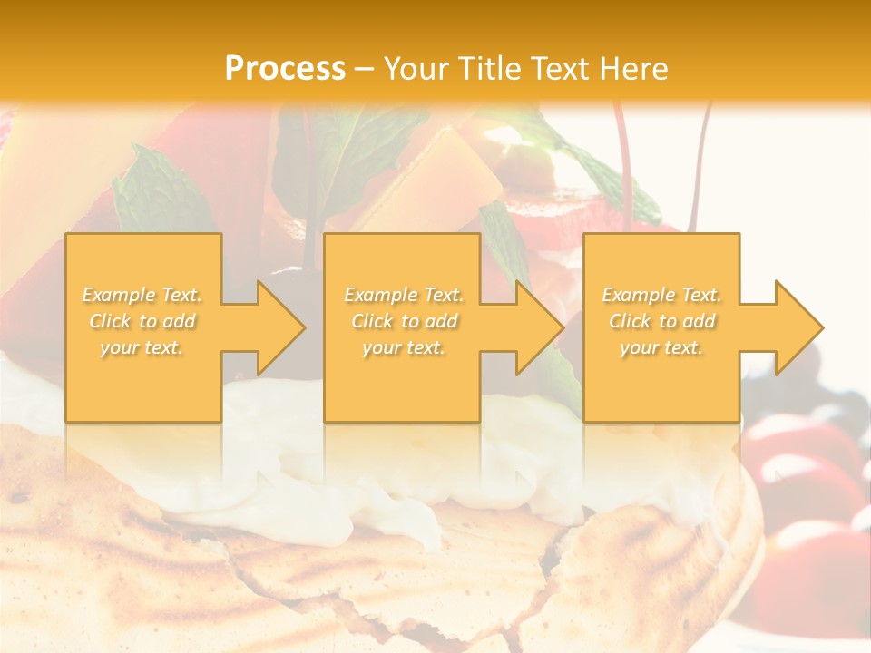 Food Meringe Cake PowerPoint Template