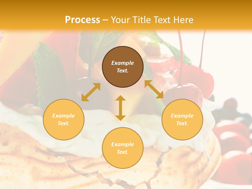 Food Meringe Cake PowerPoint Template