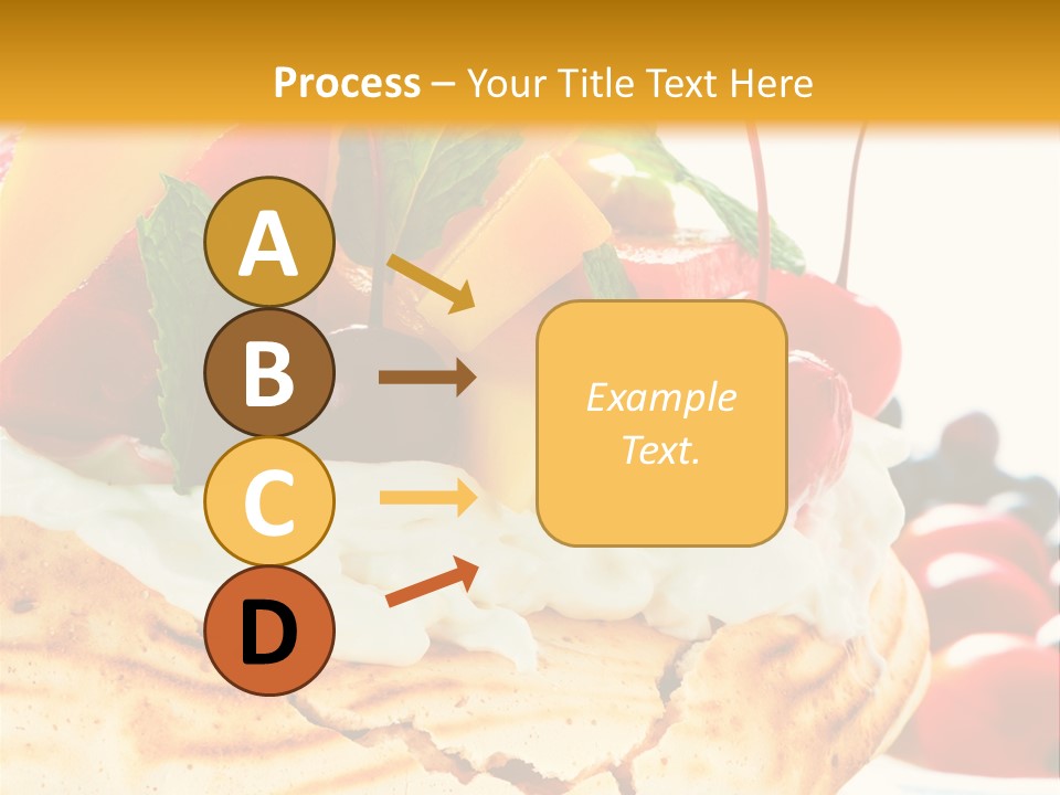 Food Meringe Cake PowerPoint Template