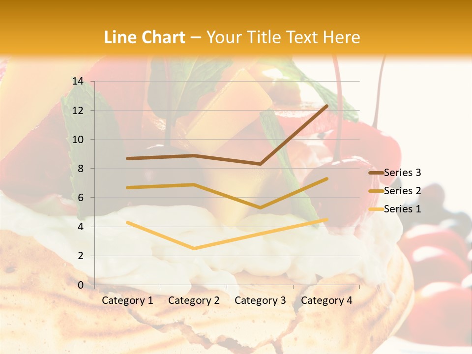 Food Meringe Cake PowerPoint Template