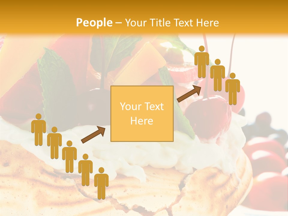 Food Meringe Cake PowerPoint Template