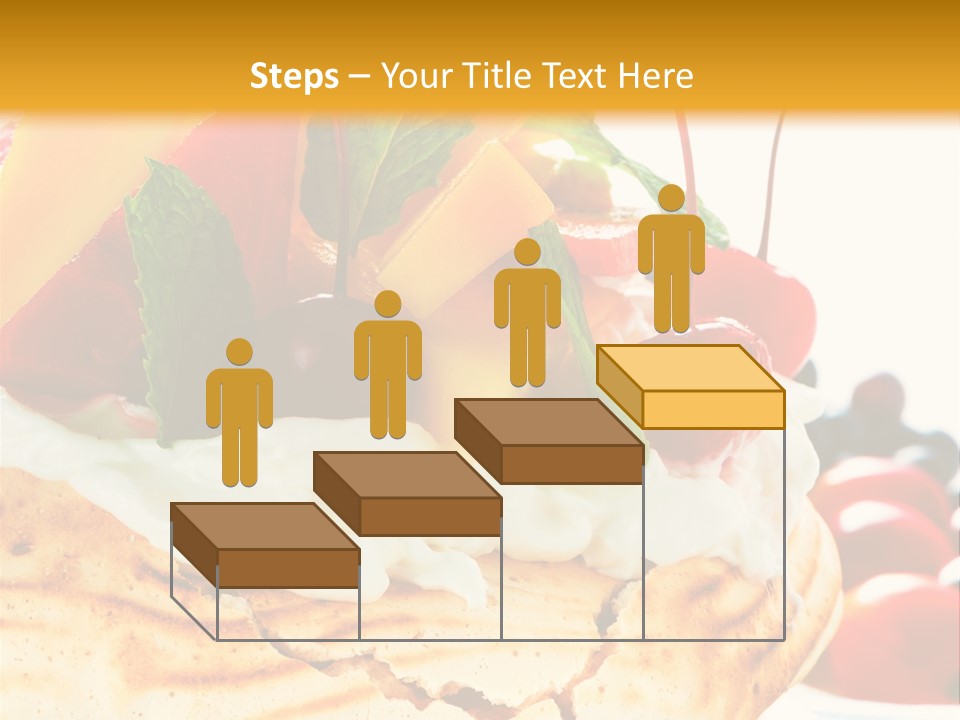 Food Meringe Cake PowerPoint Template
