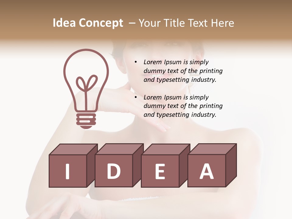 Moisturizing Aging Beautiful PowerPoint Template