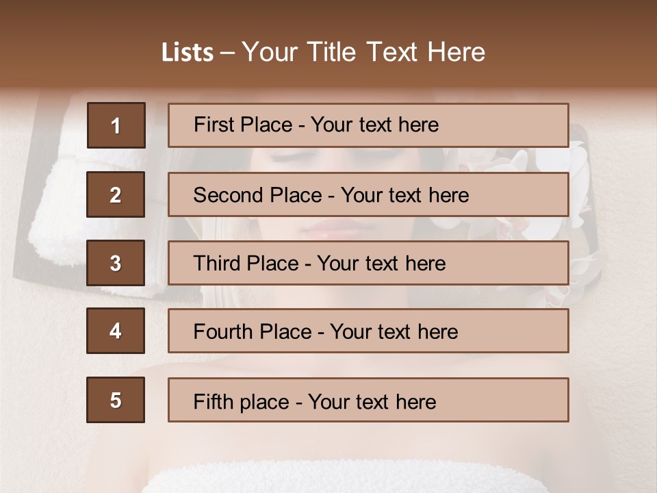Body Salon Girl PowerPoint Template