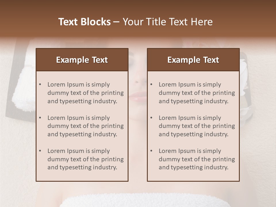 Body Salon Girl PowerPoint Template