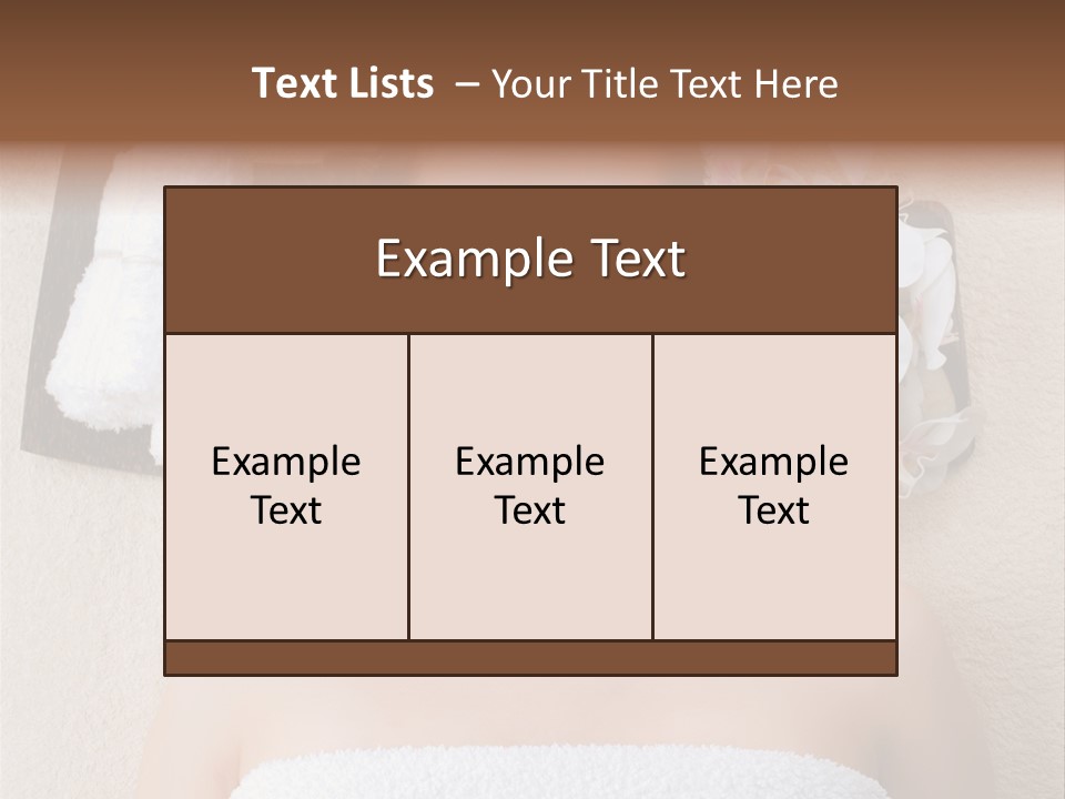 Body Salon Girl PowerPoint Template