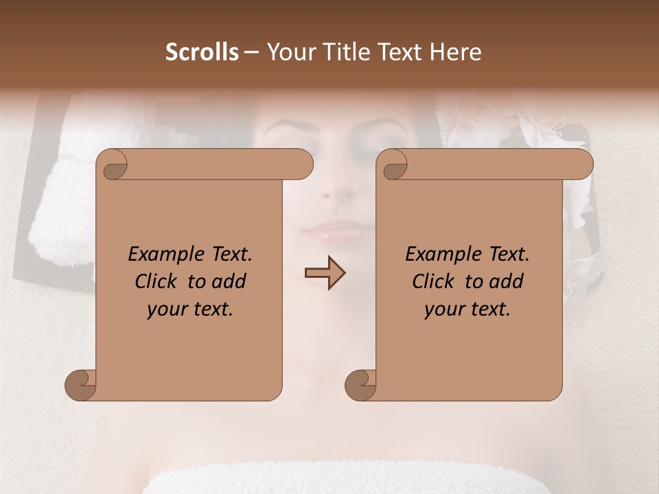 Body Salon Girl PowerPoint Template