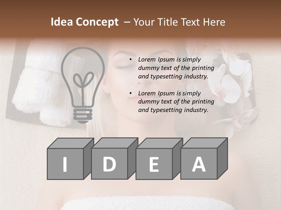 Body Salon Girl PowerPoint Template