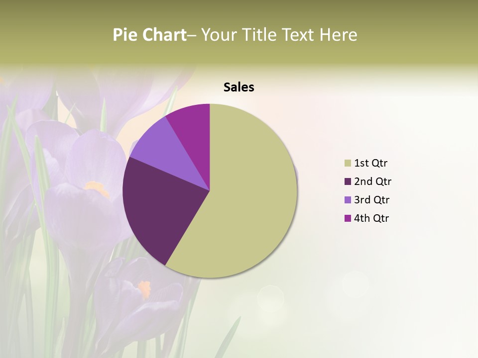 Closeup Ground Flowers PowerPoint Template