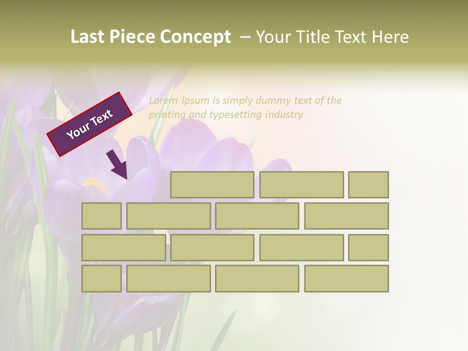 Closeup Ground Flowers PowerPoint Template
