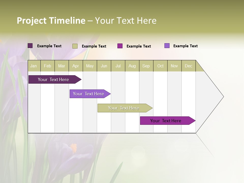 Closeup Ground Flowers PowerPoint Template