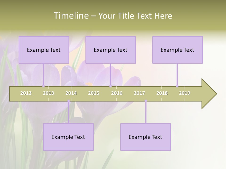 Closeup Ground Flowers PowerPoint Template