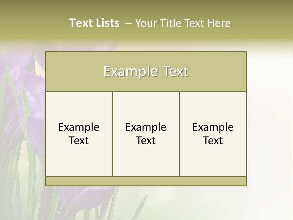 Closeup Ground Flowers PowerPoint Template