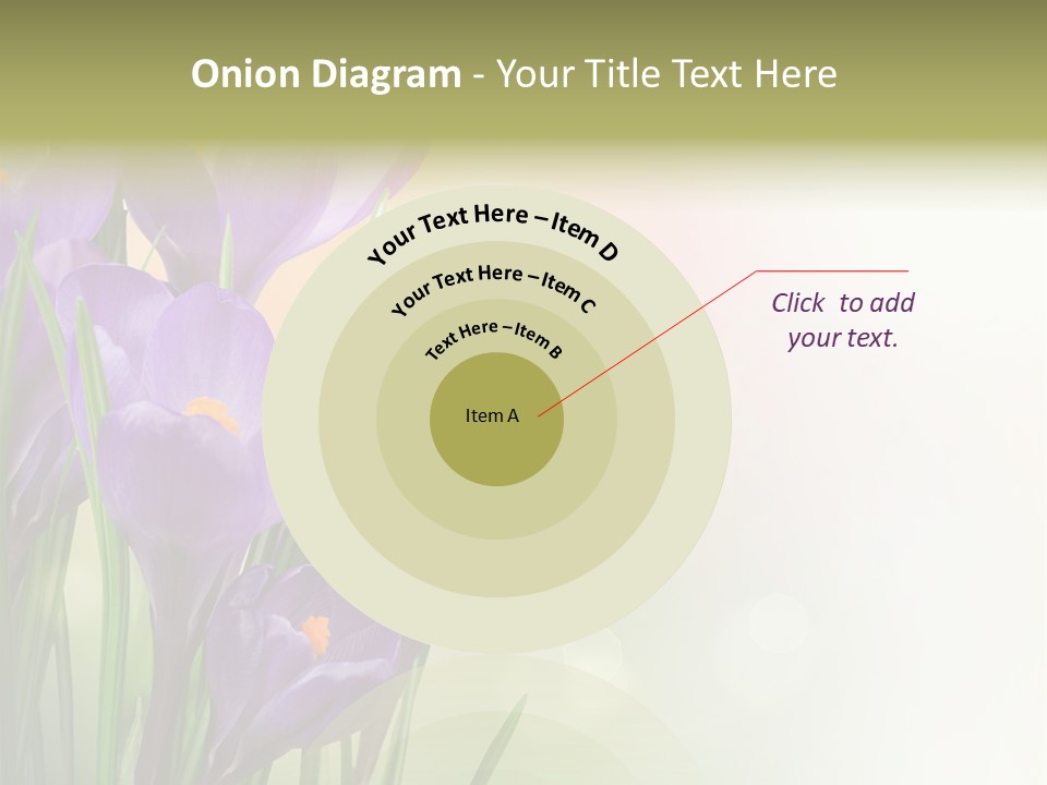 Closeup Ground Flowers PowerPoint Template