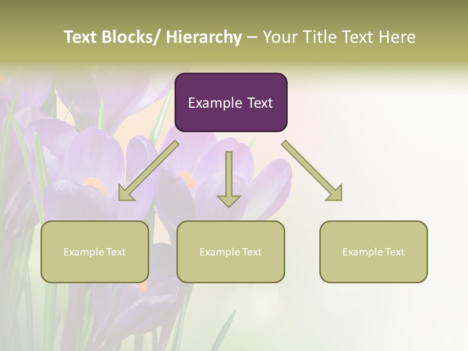 Closeup Ground Flowers PowerPoint Template