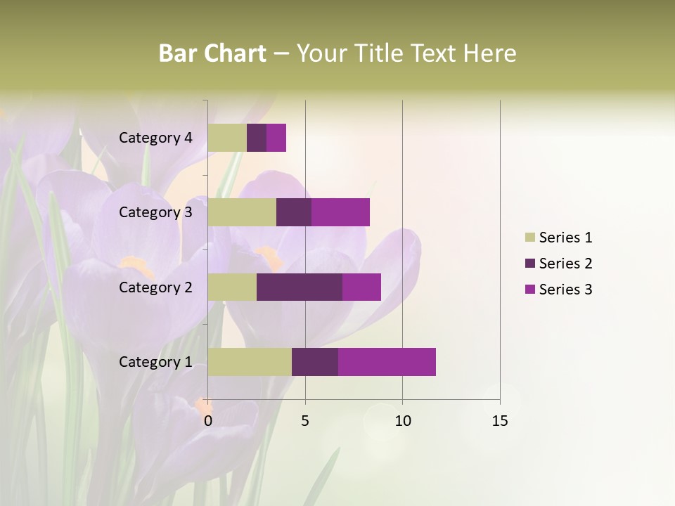 Closeup Ground Flowers PowerPoint Template