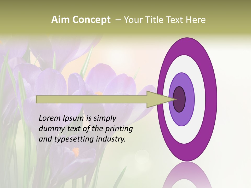 Closeup Ground Flowers PowerPoint Template