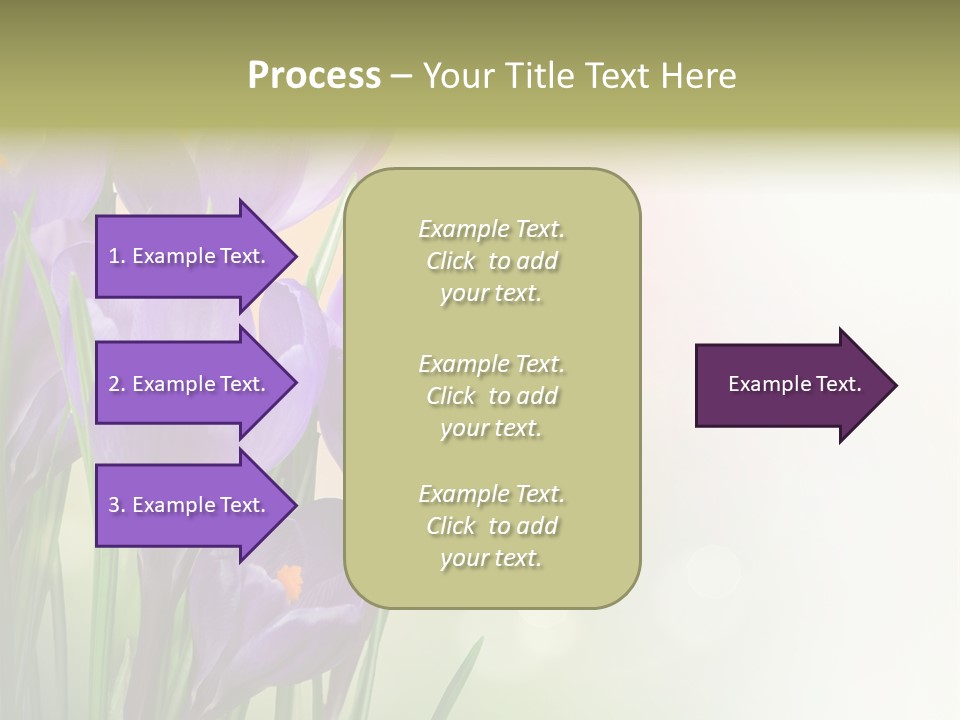 Closeup Ground Flowers PowerPoint Template