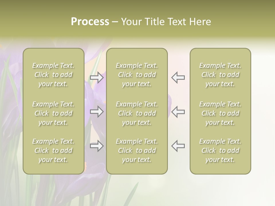 Closeup Ground Flowers PowerPoint Template