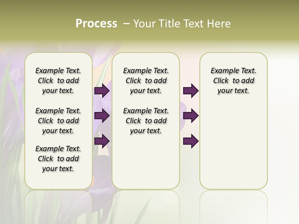 Closeup Ground Flowers PowerPoint Template