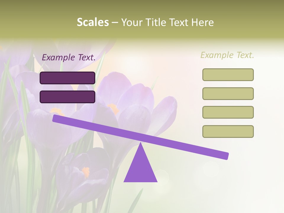 Closeup Ground Flowers PowerPoint Template