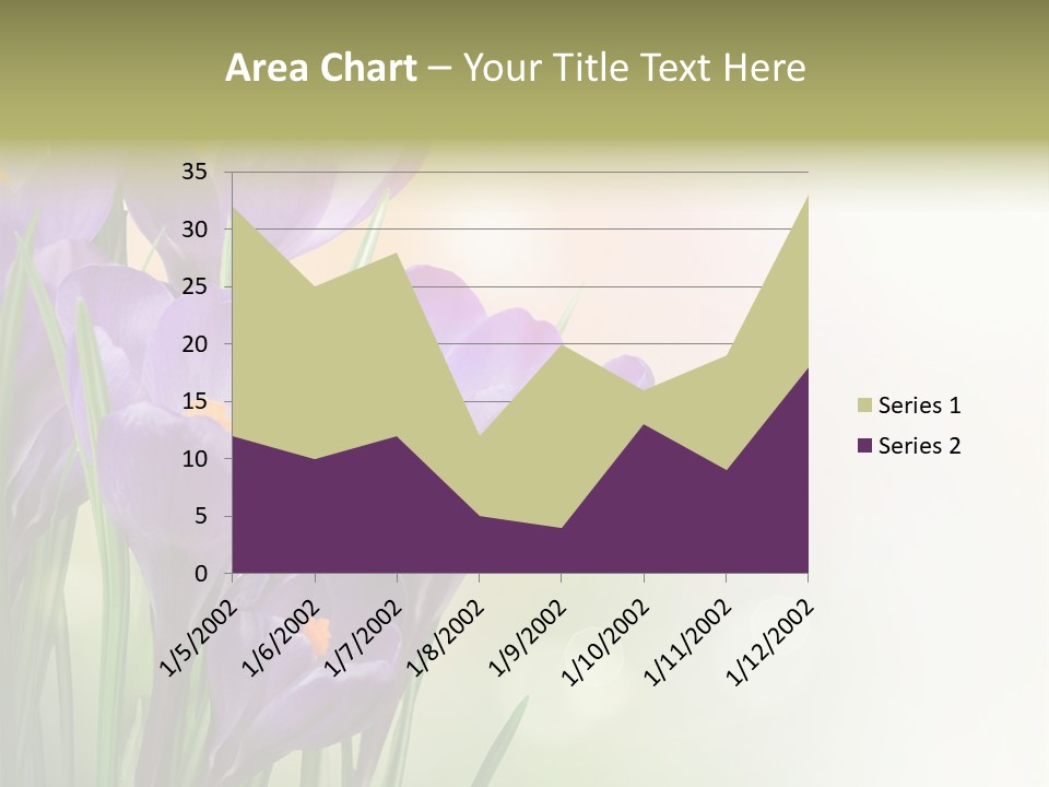 Closeup Ground Flowers PowerPoint Template