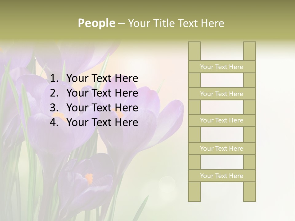 Closeup Ground Flowers PowerPoint Template