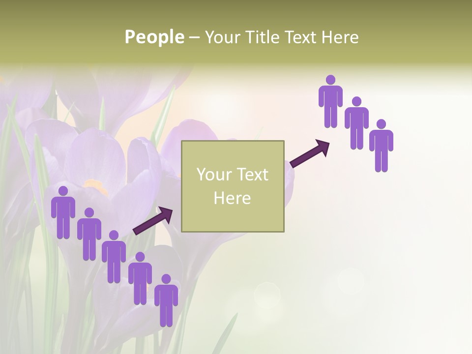 Closeup Ground Flowers PowerPoint Template