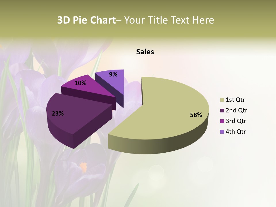 Closeup Ground Flowers PowerPoint Template