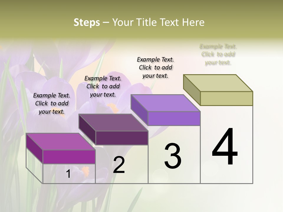 Closeup Ground Flowers PowerPoint Template