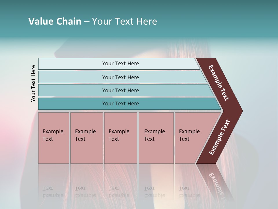 Bright Hair Dark PowerPoint Template