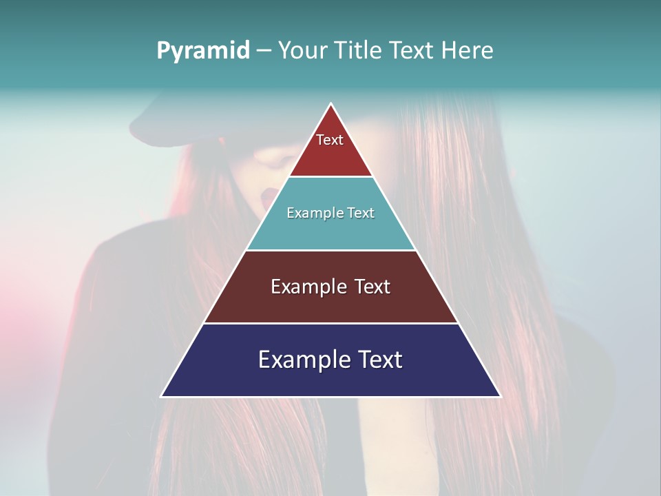 Bright Hair Dark PowerPoint Template