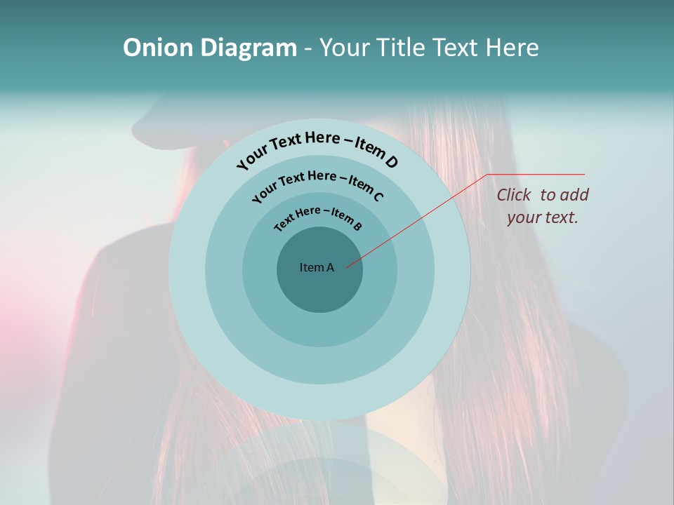 Bright Hair Dark PowerPoint Template