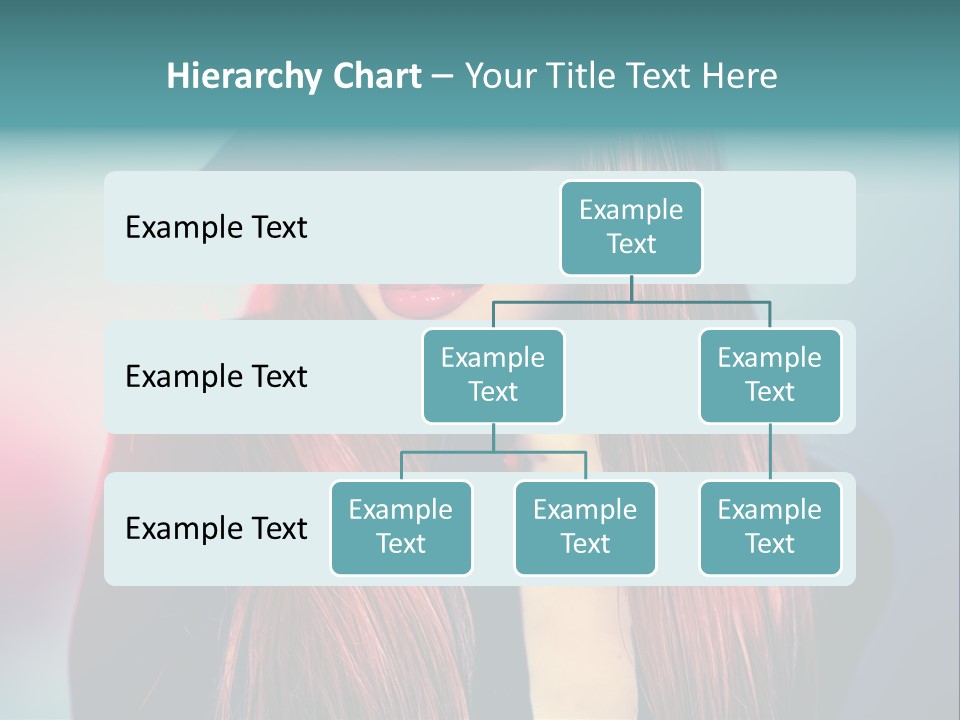 Bright Hair Dark PowerPoint Template