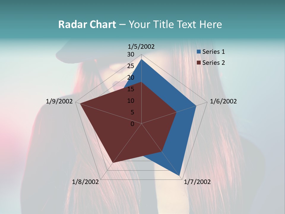 Bright Hair Dark PowerPoint Template