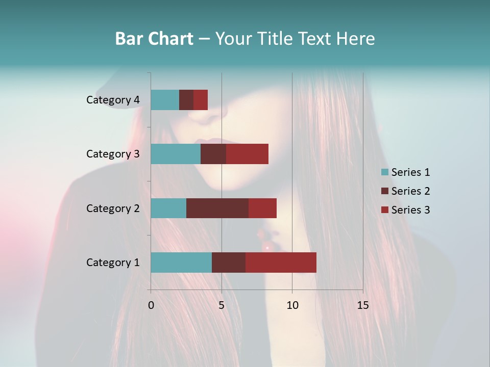 Bright Hair Dark PowerPoint Template