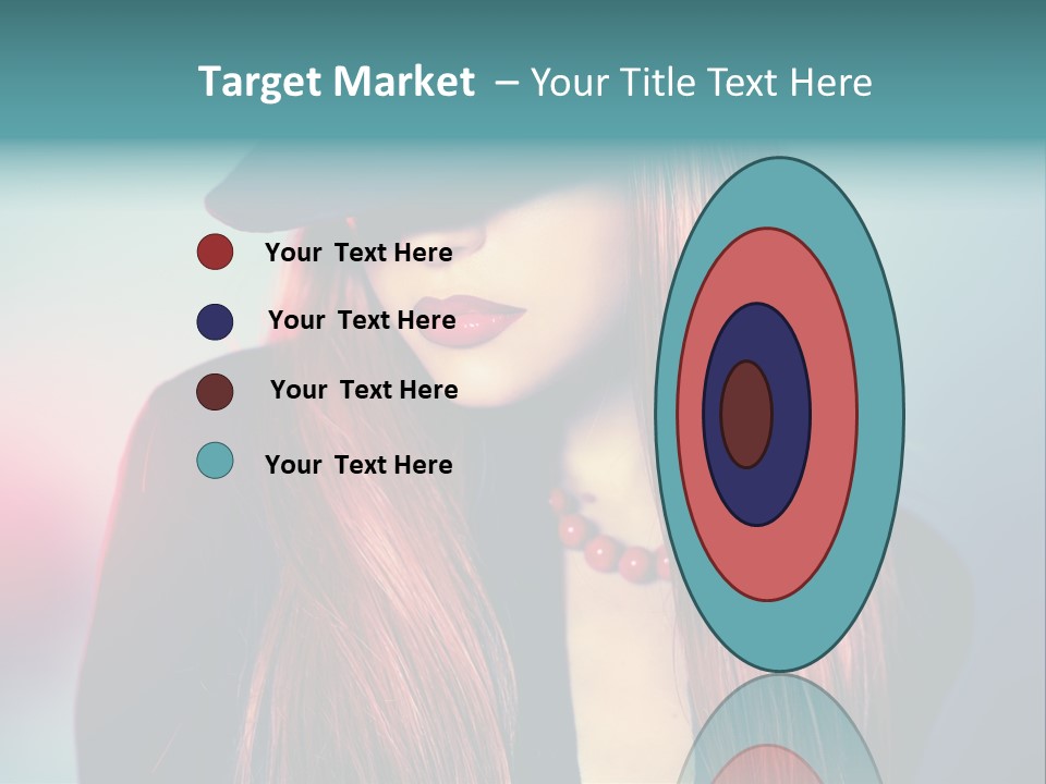 Bright Hair Dark PowerPoint Template
