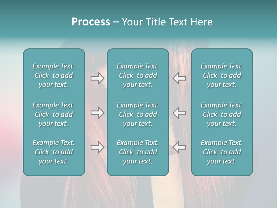 Bright Hair Dark PowerPoint Template