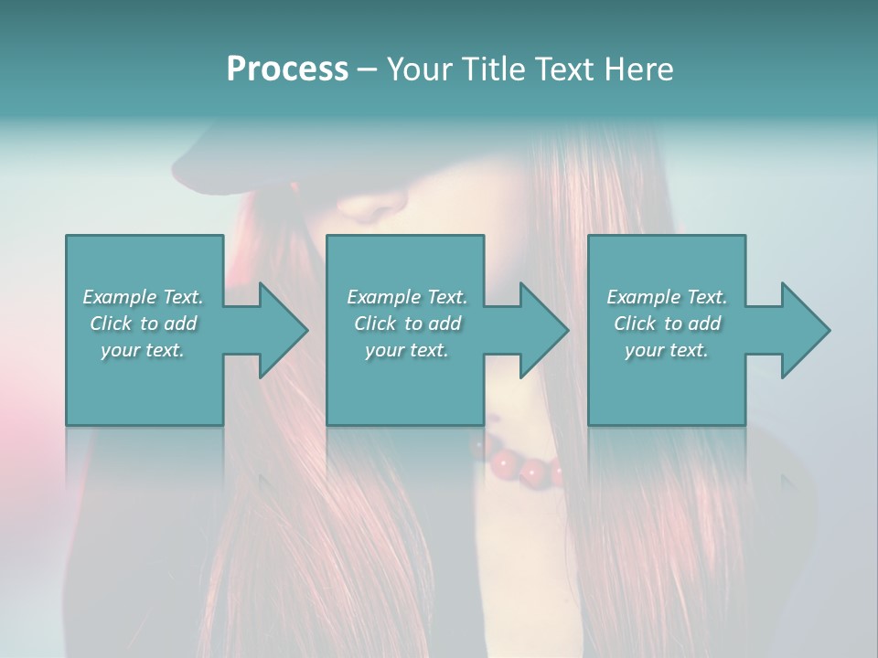 Bright Hair Dark PowerPoint Template
