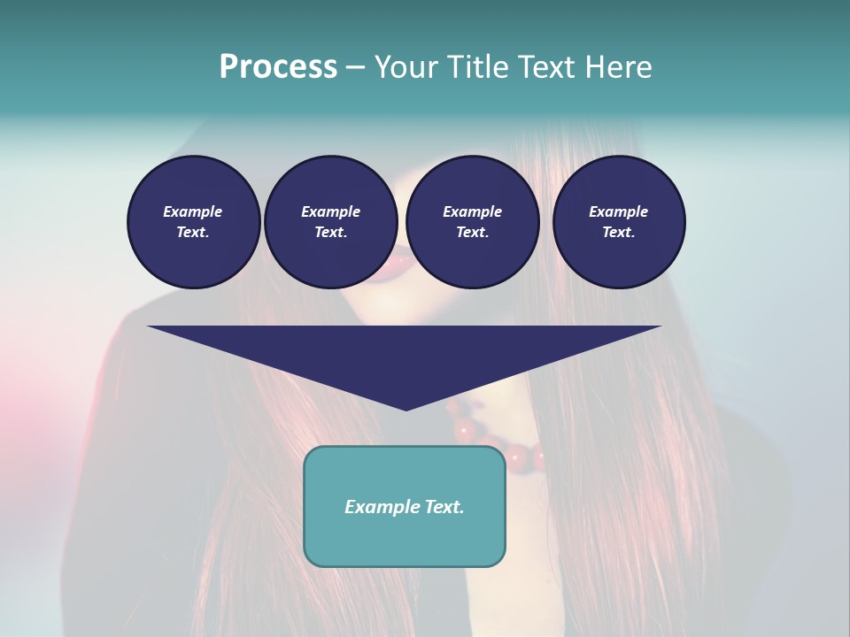 Bright Hair Dark PowerPoint Template