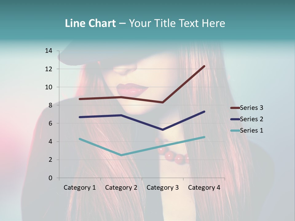Bright Hair Dark PowerPoint Template